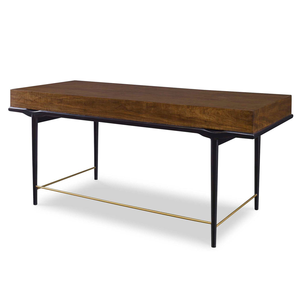 Glide - Desk - Gold / Woodtone