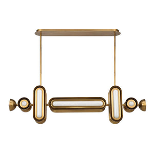 Dot Dash - 12 Light Pendant - Brass