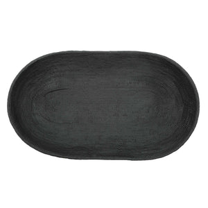 Ember - Weave Indoor-Outdoor Oblong Bowl - Black