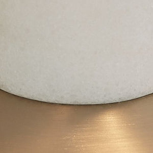 Rowleigh - Marble Desk Lamp - Gold Finish / White - R&R Furniture Gallery (Fountain Valley, CA)