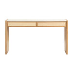 Paige - Console / Desk - Natural Oak - R&R Furniture Gallery (Fountain Valley, CA)