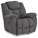 Foreside - Rocker Recliner - Charcoal - R&R Furniture Gallery (Fountain Valley, CA)