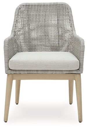 Seton Creek - Arm Chair With Cushion (Set of 2) - Gray - R&R Furniture Gallery (Fountain Valley, CA)