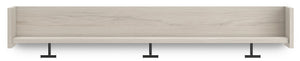 Socalle - Wall Mounted Coat Rack w/Shelf - Light Natural - R&R Furniture Gallery (Fountain Valley, CA)