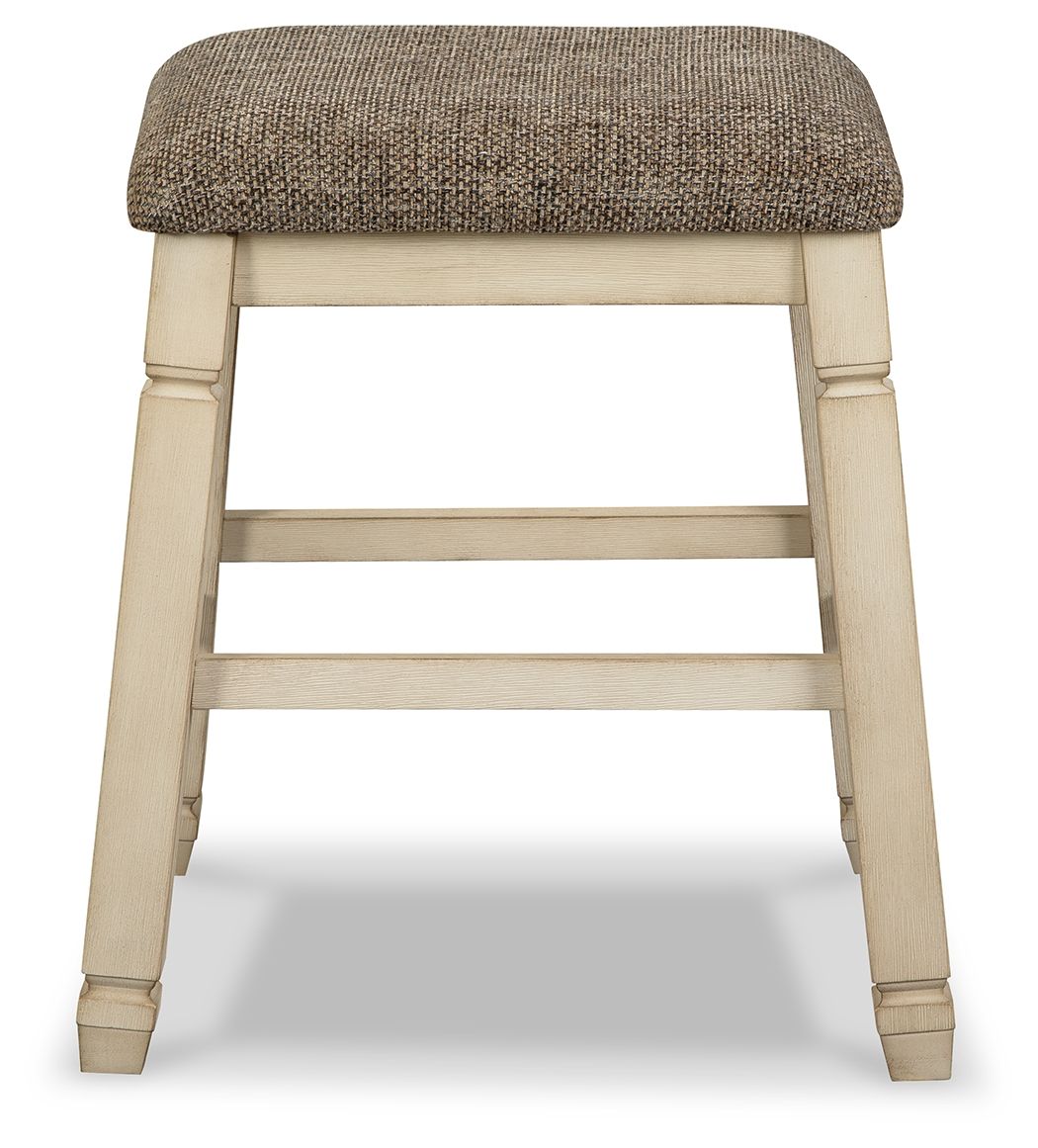 Bolanburg - Upholstered Stool (Set of 2) - Beige - R&R Furniture Gallery (Fountain Valley, CA)
