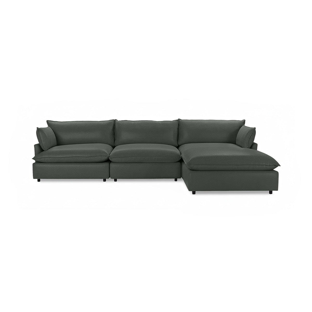 Classic Home Caplan modular sectional in a modern stationary sectional with plush fabric and sleek design.