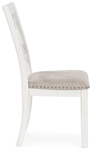 Robbinsdale - Dining Upholstered Side Chair (Set of 2) - Antique White - R&R Furniture Gallery (Fountain Valley, CA)