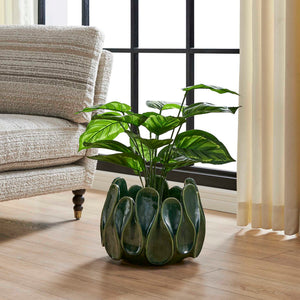 Petal Pinch - Indoor-Outdoor Bowl - Green