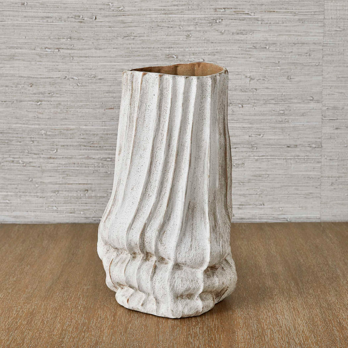 Puddle - Vase - Brown / White