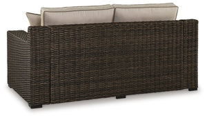 Coastline Bay - Loveseat W/Cushion - Brown - R&R Furniture Gallery (Fountain Valley, CA)