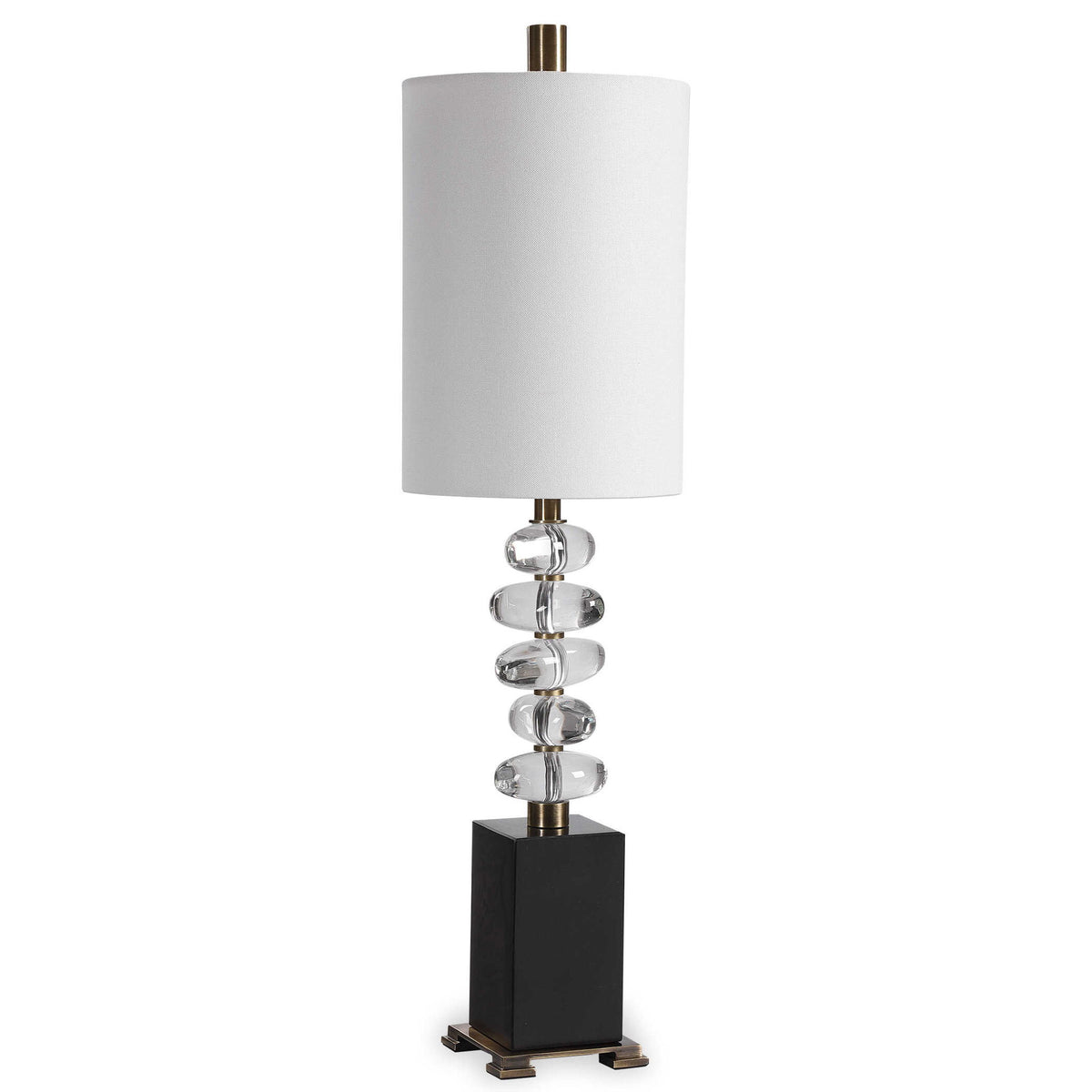 Edine - Buffet Lamp - Black / Brass / Brown