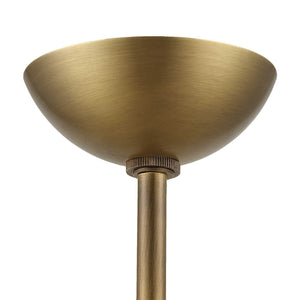 String Trio - 6 Light Pendant - Brass / White