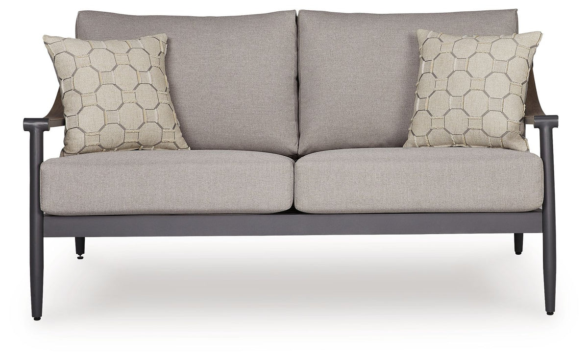 Ocean Beach - Loveseat With Cushion - Gray - R&R Furniture Gallery (Fountain Valley, CA)