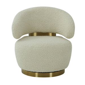 Austin - Faux Shearling Chair - Beige - R&R Furniture Gallery (Fountain Valley, CA)