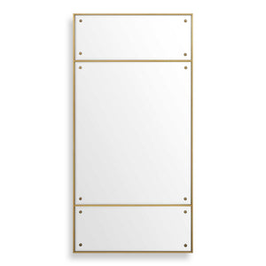 Wrenton - Rectangular Mirror - Brass