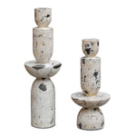 Nouveau - Tower Sculptures (Set of 2) - White