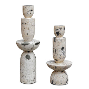 Nouveau - Tower Sculptures (Set of 2) - White