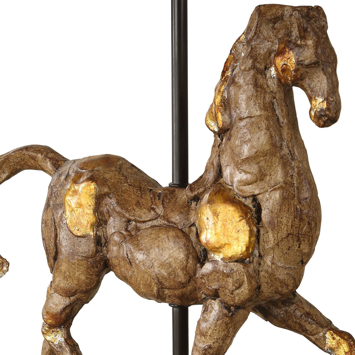 Table Lamp - Aged Brown / Black