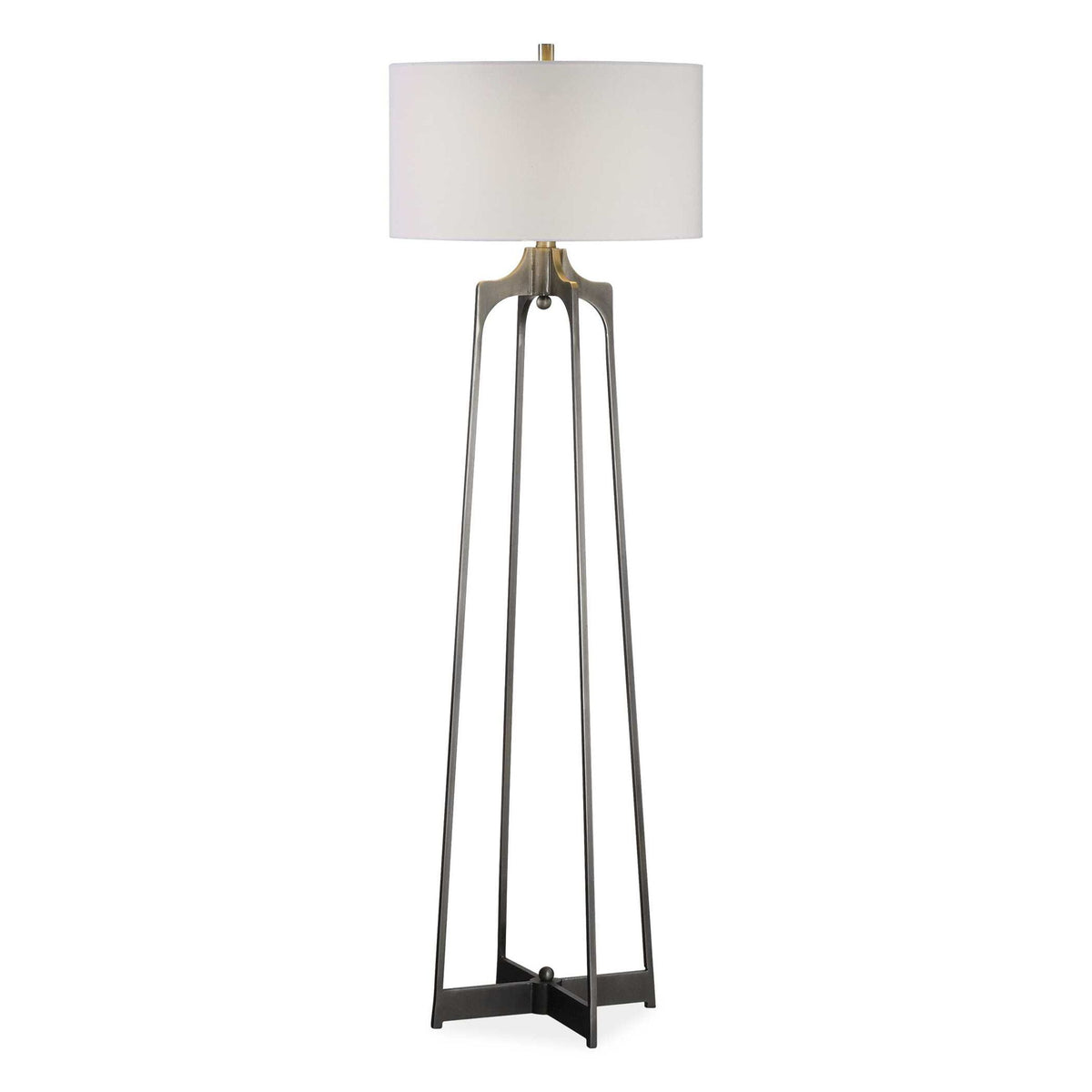 Adrian - Modern Floor Lamp - Silver