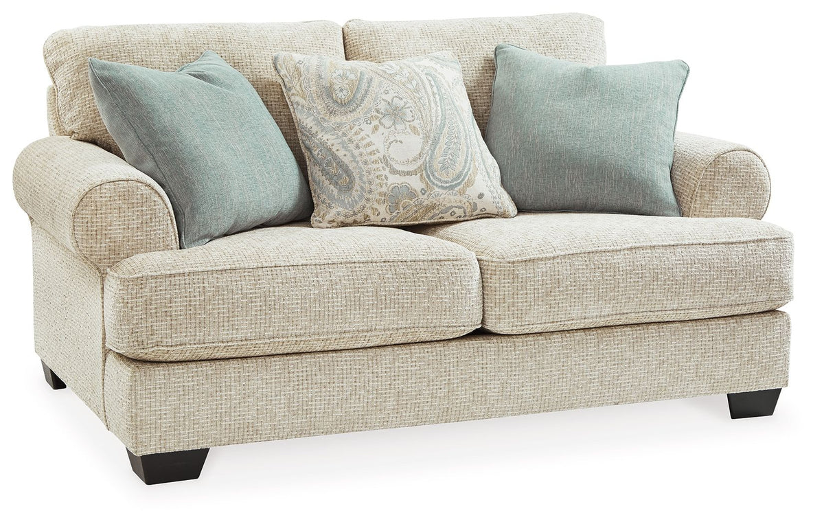 Monaghan - Loveseat - Sandstone - R&R Furniture Gallery (Fountain Valley, CA)