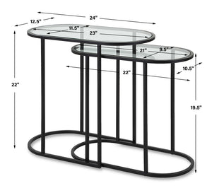 Accent Nesting Tables (Set of 2) - Black