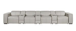 1224 - 7-Piece Modular Power Reclining Sofa In With 4 Power Recliners & Power Headrests