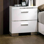Malte - Nightstand w/ USB, White