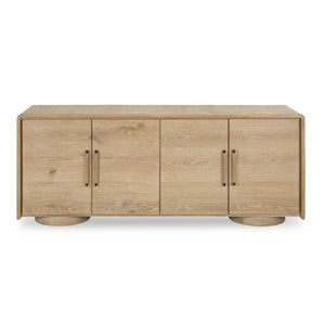 Evanston - 4 Door Natural Oak Cabinet - Woodtone
