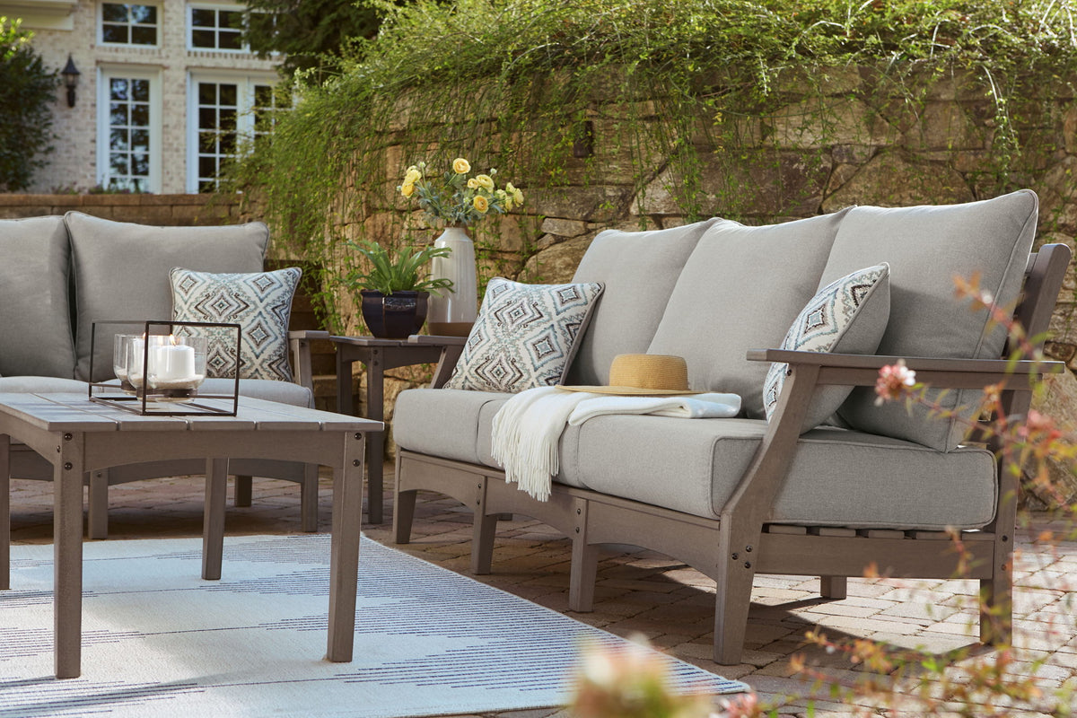 Visola - Sofa with Cushion - Gray - R&R Furniture Gallery (Fountain Valley, CA)