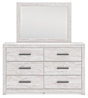 Cayboni - Dresser And Mirror - Whitewash - R&R Furniture Gallery (Fountain Valley, CA)