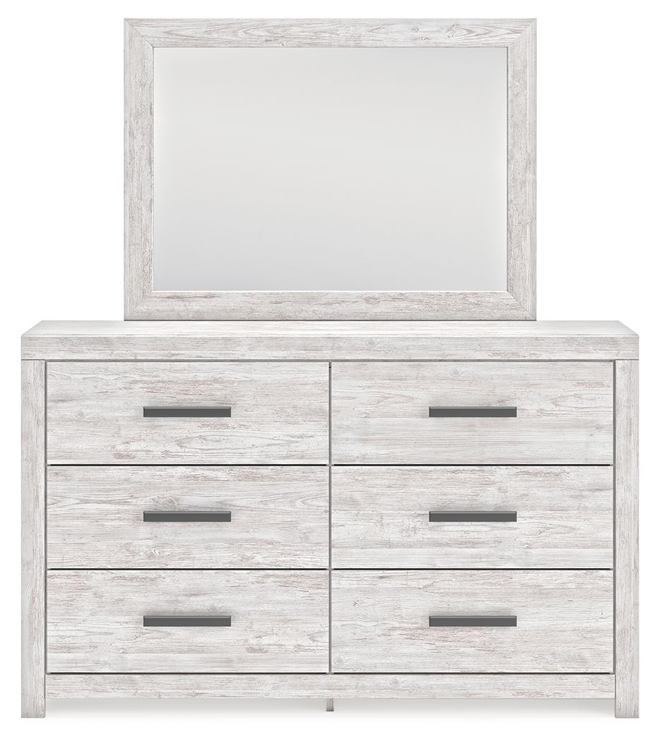 Cayboni - Dresser And Mirror - Whitewash - R&R Furniture Gallery (Fountain Valley, CA)