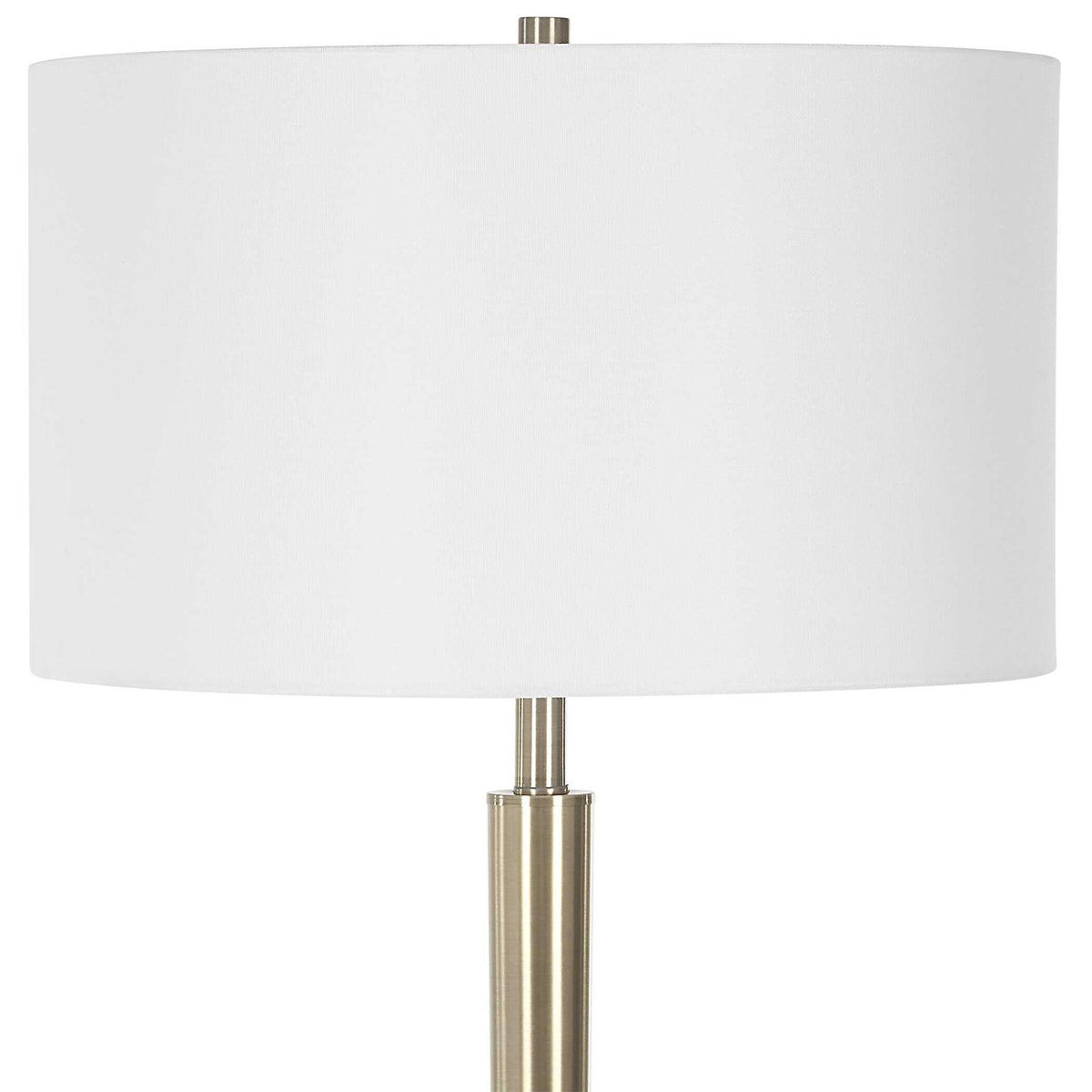 Curran - Tapered Metal Floor Lamp - White