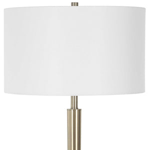 Curran - Tapered Metal Floor Lamp - White