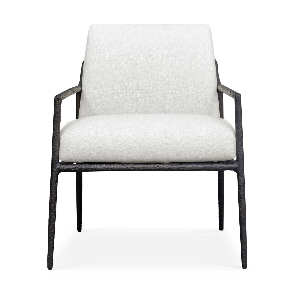 Thayer - Outdoor Upholstered Lounge Chair - Bronze / White