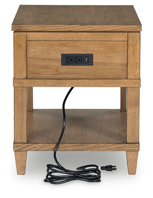 Sharlance - Rectangular End Table - Light Brown - R&R Furniture Gallery (Fountain Valley, CA)