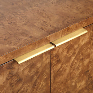 Jethro - Burl 2 Door Cabinet - Woodtone