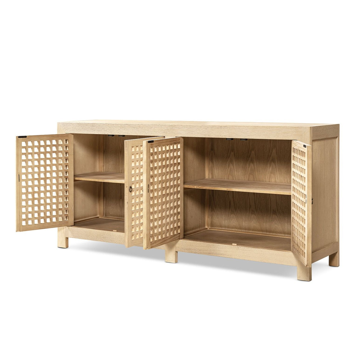Alden - 4 Door Cabinet - White