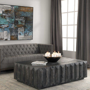 Barlas - Coffee Table - Black / Woodtone