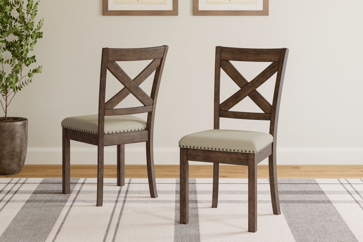 Moriville - Dining UPH Side Chair (Set of 2) - Beige - R&R Furniture Gallery (Fountain Valley, CA)