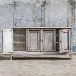 Nyle - 4 Door Cabinet - Gray