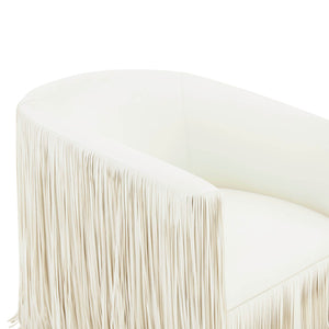 Shag Me - Vegan Leather Swivel Chair - R&R Furniture Gallery (Fountain Valley, CA)