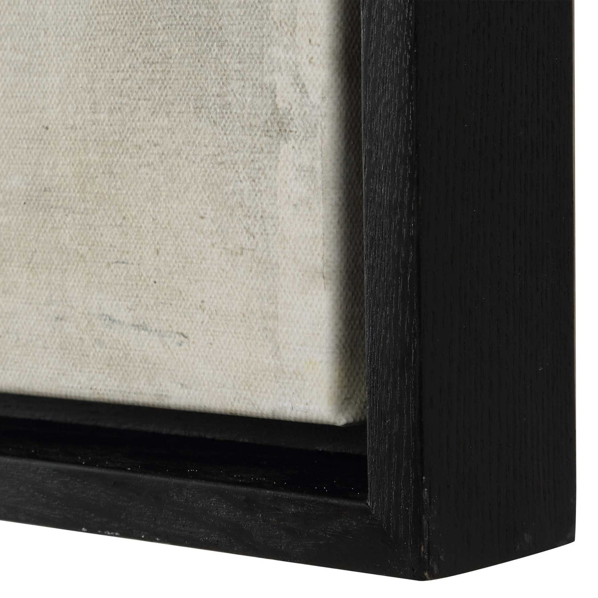 On The Line - Framed Canvases (Set of 2) - Black / Beige