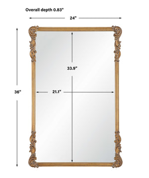 Mirror Vertically Or Horizontally - Antique Gold
