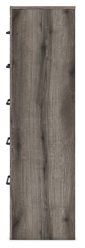 Graystorm - Five Drawer Chest - Brown Gray - R&R Furniture Gallery (Fountain Valley, CA)
