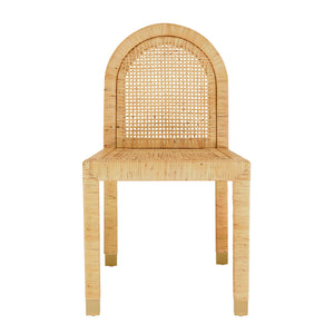Amara - Rattan Arched Back Dining Chair - Natural - R&R Furniture Gallery (Fountain Valley, CA)