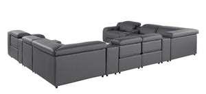 1116 - 12-Piece U-Shaped Sectional Sofa In With 4 Power Recliners & Power Headrests