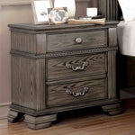 Pamphilos - Nightstand w/ USB, Gray