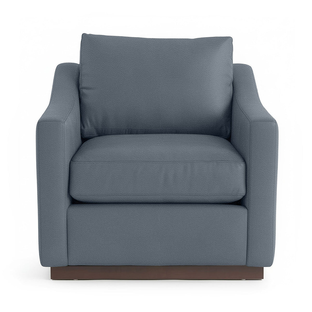 Classic Home Aspen accent arm chair with plush upholstery and wooden legs, stylishly designed for living room decor.