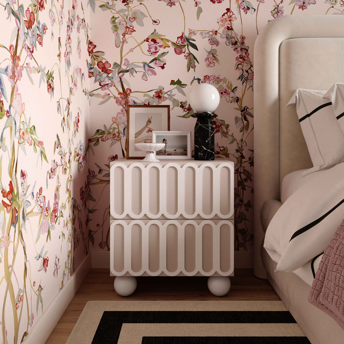 Tori Motif - Nightstand - R&R Furniture Gallery (Fountain Valley, CA)