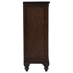 Berwick - 5 Drawer Chest With Felt Lined Top Drawers - Dark Oak